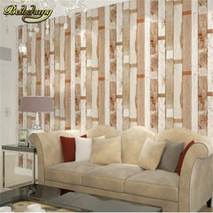 ELMAS Beibehang Papel De Parede Vintage Wood Panel Wallpaper - Al Masam Stationery LLC