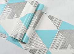 ELMAS Beibehang Nordic Style Wallpaper Geometric Lattice - Al Masam Stationery LLC