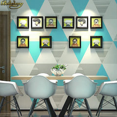 ELMAS Beibehang Nordic Style Wallpaper Geometric Lattice - Al Masam Stationery LLC