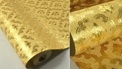 ELMAS Luxury 3D Gold Flicker Waterproof Wallpaper Roll - Al Masam Stationery LLC