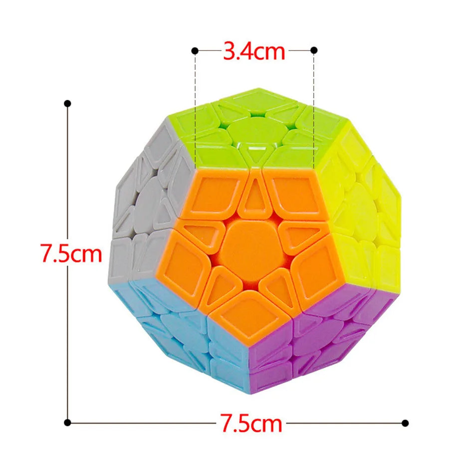 ELMAS Speedy Megaminx Dodecahedron Puzzle Cube Toy - Al Masam Stationery LLC