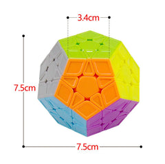 ELMAS Speedy Megaminx Dodecahedron Puzzle Cube Toy