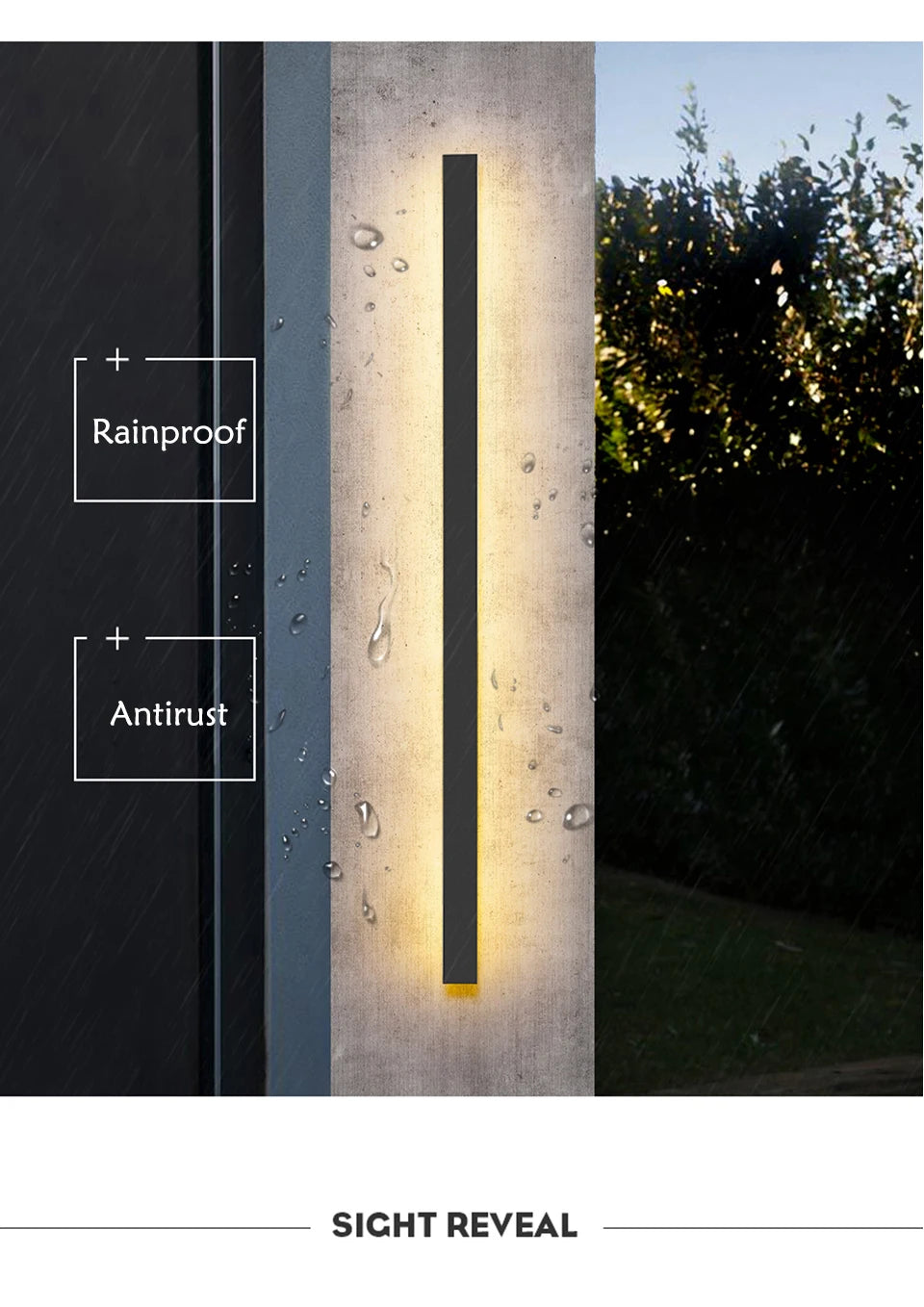 ELMAS Modern Waterproof LED Outdoor Wall Lamp - Al Masam Stationery LLC