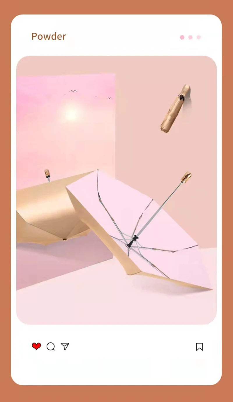 ELMAS New 6 Ribs Ultra-light Folding Umbrella for All - Al Masam Stationery LLC