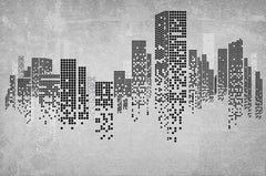 ELMAS Custom Abstract City Mural Wallpaper for Home Decor - Al Masam Stationery LLC