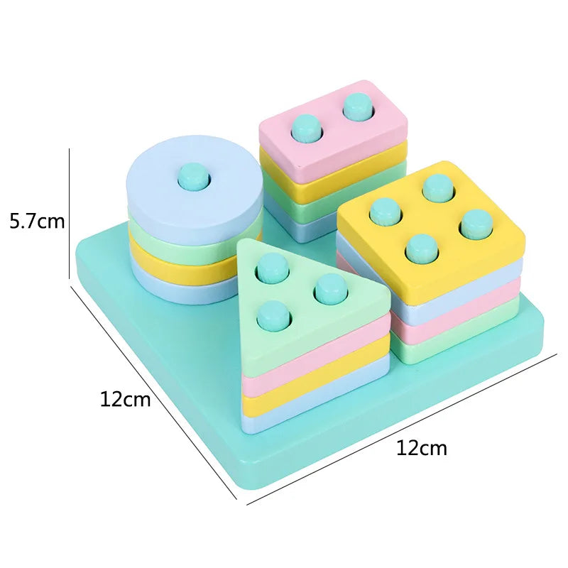 ELMAS Montessori Wooden Puzzles for Kids Early Learning - Al Masam Stationery LLC