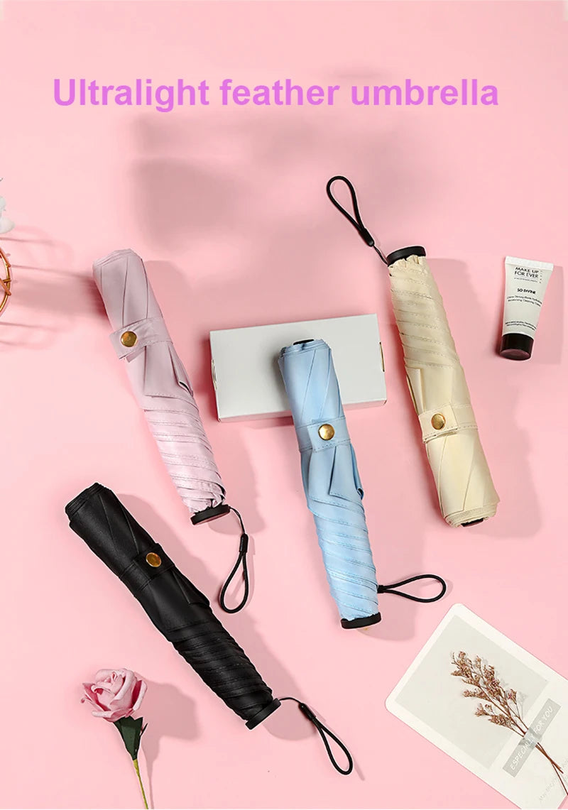 ELMAS 116g Super Lightweight Mini Sun Rain Umbrella - Al Masam Stationery LLC