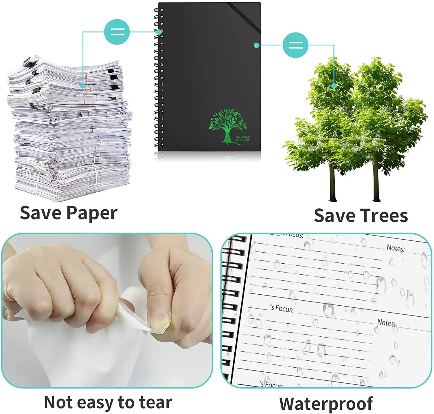 ELMAS Eco-Friendly Smart Reusable Notebook Collection - Al Masam Stationery LLC