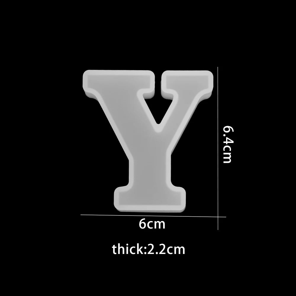 ELMAS 3D Alphabet Silicone Molds for DIY Jewelry & Crafts - Al Masam Stationery LLC