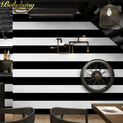 ELMAS Beibehang 3D Black and White Stripes Wallpaper - Al Masam Stationery LLC