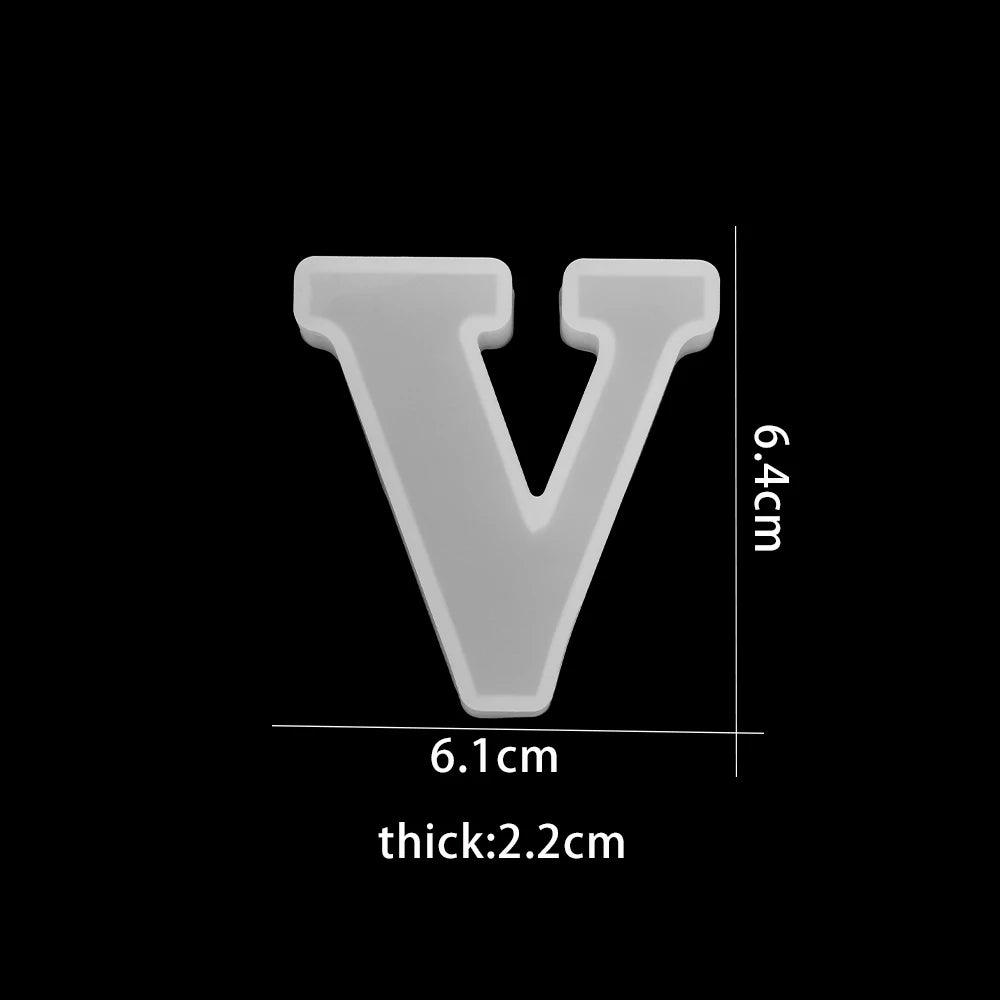 ELMAS 3D Alphabet Silicone Molds for DIY Jewelry & Crafts - Al Masam Stationery LLC