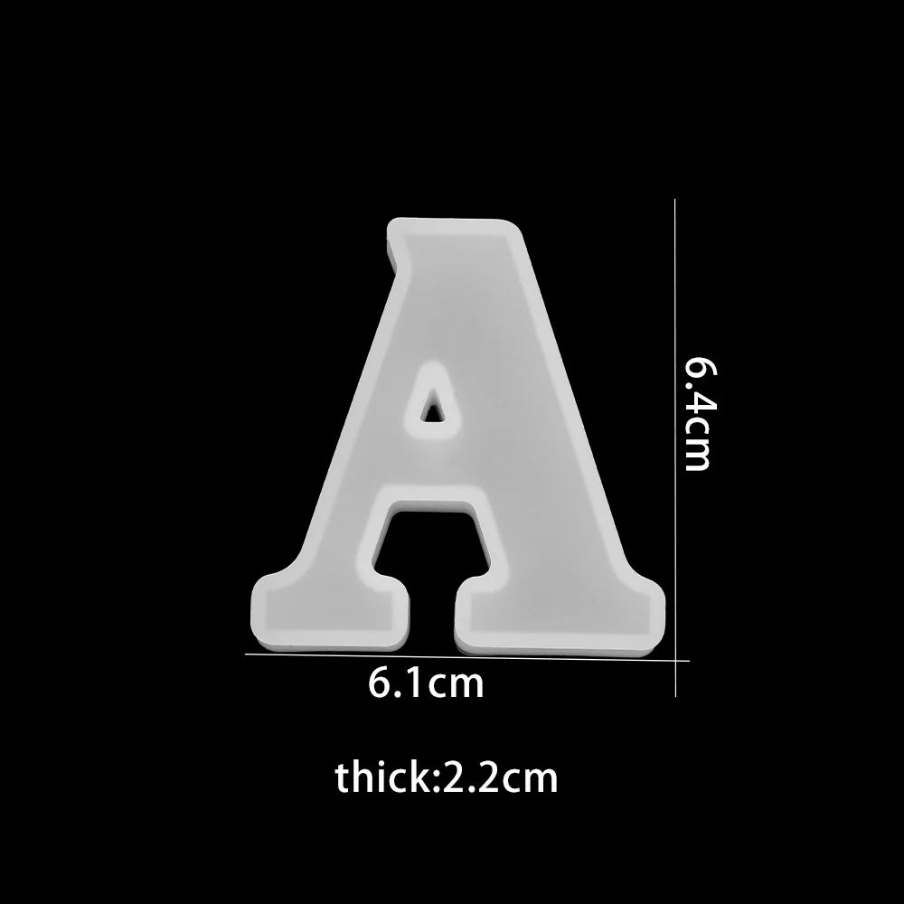 ELMAS 3D Alphabet Silicone Molds for DIY Jewelry & Crafts - Al Masam Stationery LLC