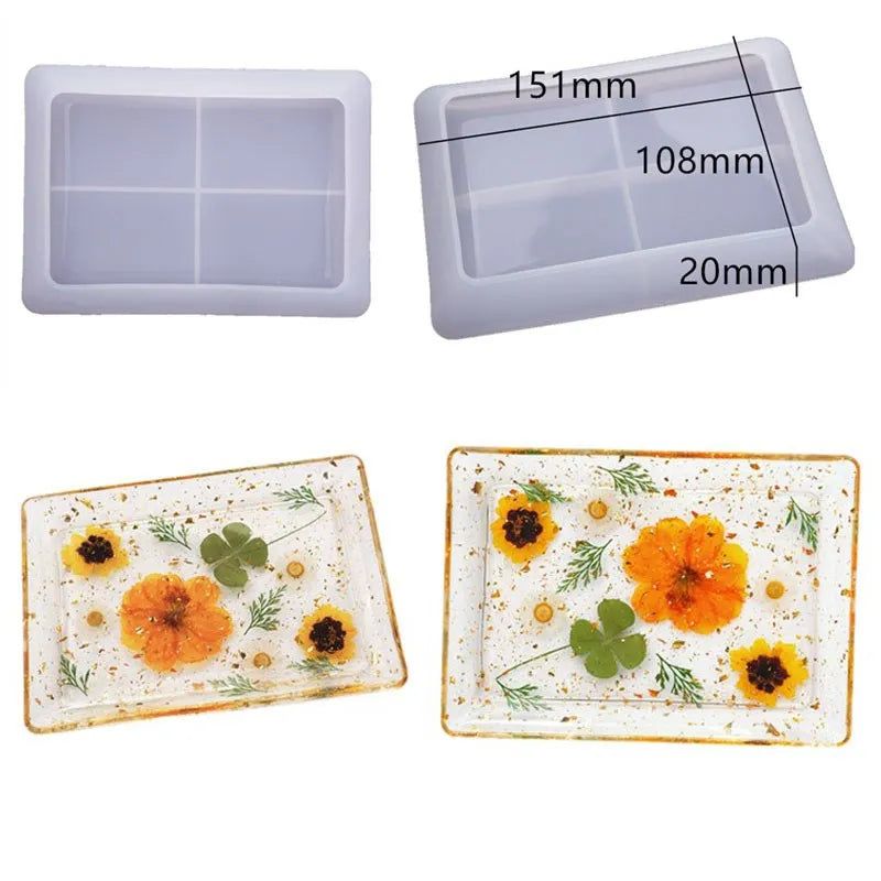 ELMAS Three-Layer Silicone Crystal Mold for Resin Art Decor - Al Masam Stationery LLC