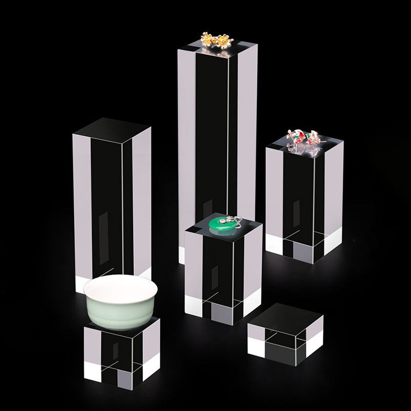 ELMAS Acrylic Plexiglass Square Jewelry Holder Stand - Al Masam Stationery LLC