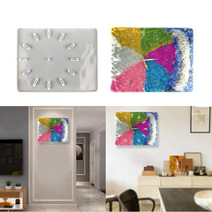 ELMAS Creative Big Clock Silicone Mold for DIY Wall Decor