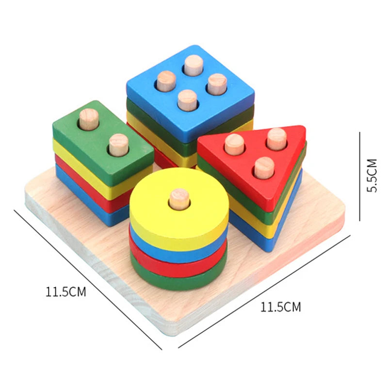 ELMAS Montessori Wooden Puzzles for Kids Early Learning - Al Masam Stationery LLC