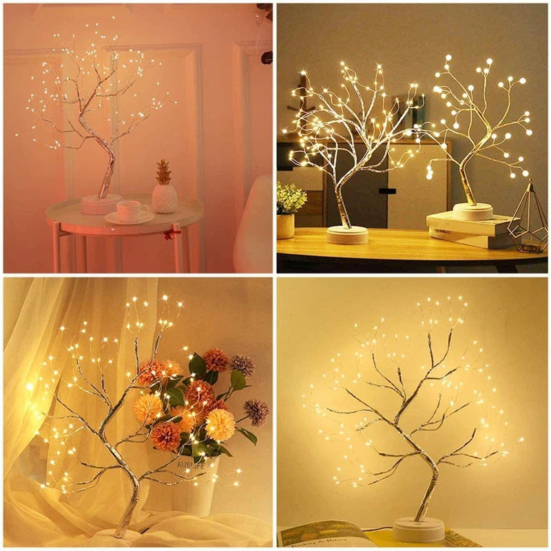 ELMAS Enchanted LED Mini Christmas Tree Night Light - Al Masam Stationery LLC