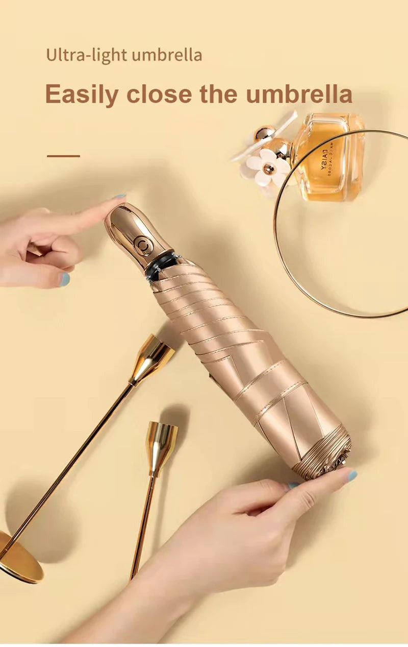 ELMAS New 6 Ribs Ultra-light Folding Umbrella for All - Al Masam Stationery LLC