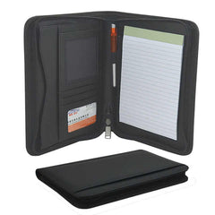 Portfolio with Calc. / Pad - Blk (ALPHA) - Al Masam Stationery LLC