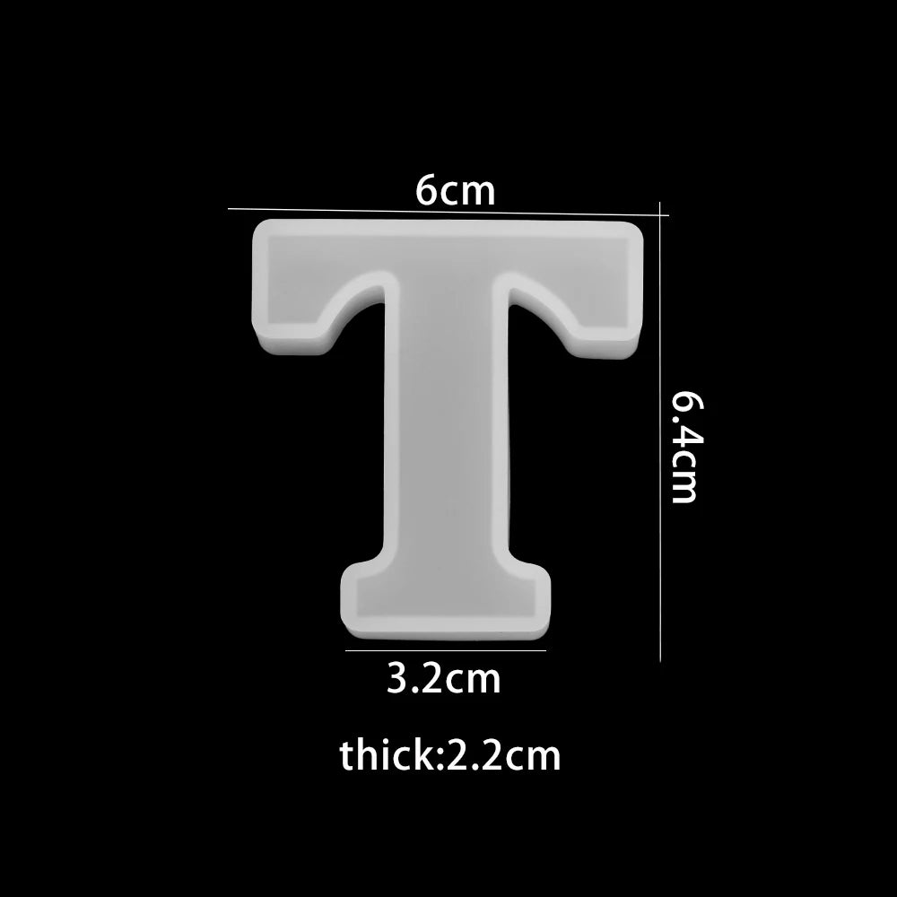ELMAS 3D Alphabet Silicone Molds for DIY Jewelry & Crafts - Al Masam Stationery LLC