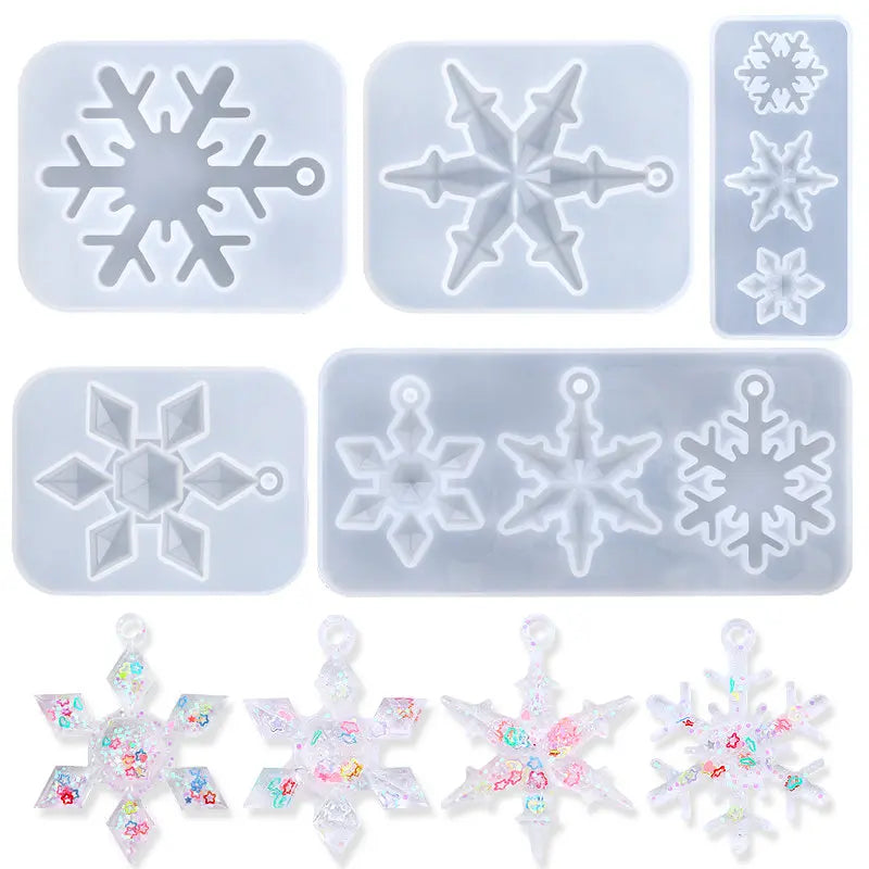 ELMAS Snowflake Silicone Molds for Epoxy Resin Crafts - Al Masam Stationery LLC