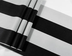 ELMAS Beibehang 3D Black And White Stripes Wallpaper - Al Masam Stationery LLC