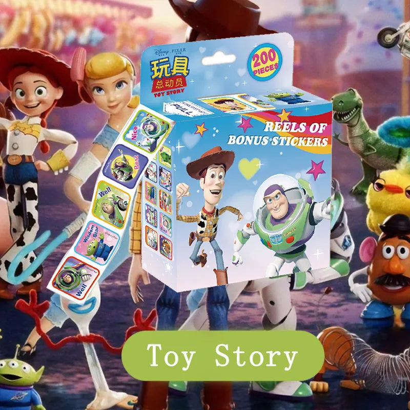 ELMAS 200Pcs/Box Disney Stickers Frozen Mickey Sofia Gift - Al Masam Stationery LLC