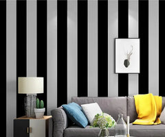 ELMAS Beibehang 3D Black and White Stripes Wallpaper - Al Masam Stationery LLC