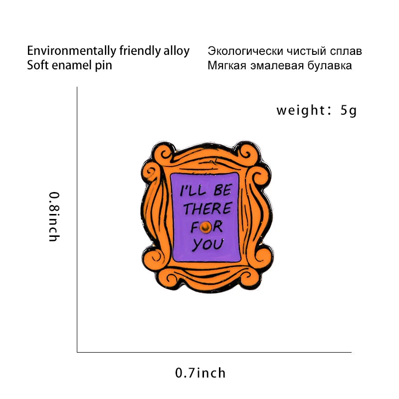 ELMAS Friends How You Doin Enamel Pin Classic TV Badge - Al Masam Stationery LLC