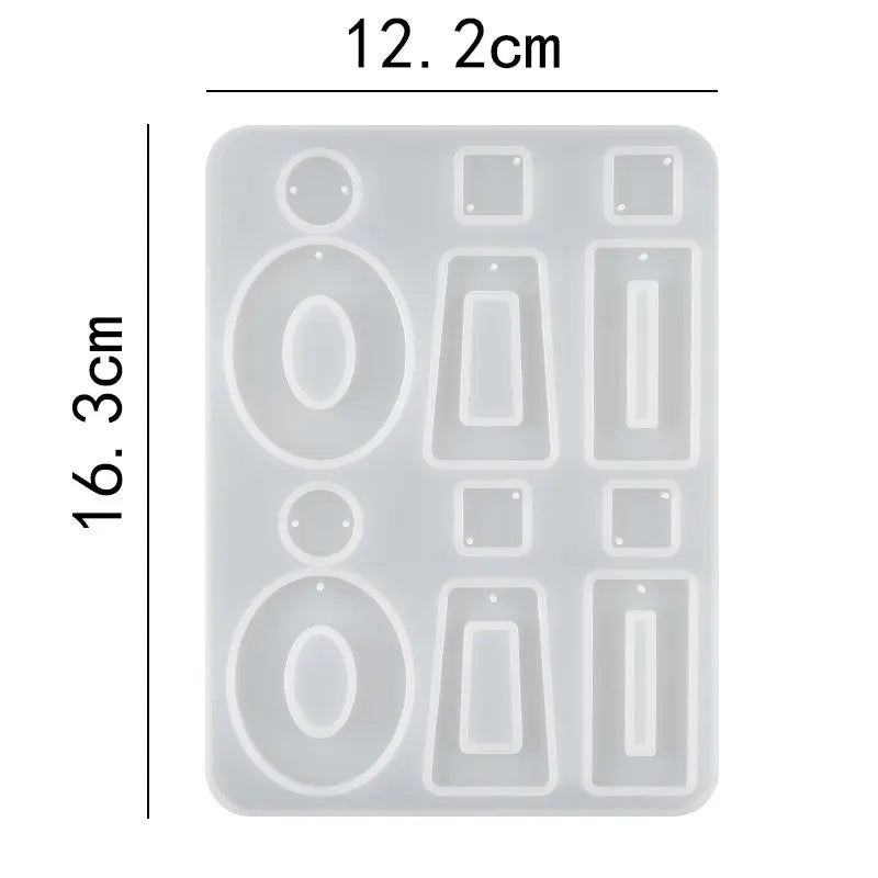 ELMAS Silicone Earring Mold for DIY Jewelry Crafting - Al Masam Stationery LLC