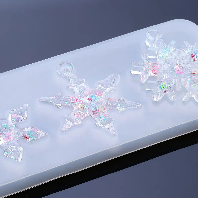 ELMAS Snowflake Silicone Molds for Epoxy Resin Crafts - Al Masam Stationery LLC