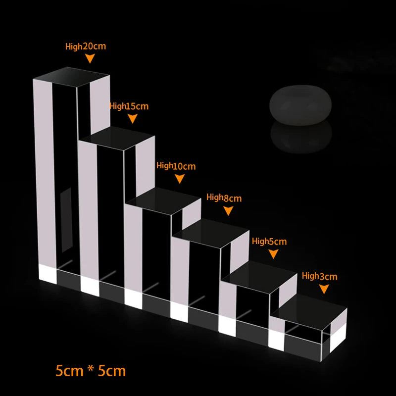 ELMAS Acrylic Plexiglass Square Jewelry Holder Stand - Al Masam Stationery LLC