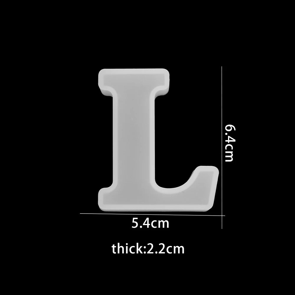 ELMAS 3D Alphabet Silicone Molds for DIY Jewelry & Crafts - Al Masam Stationery LLC