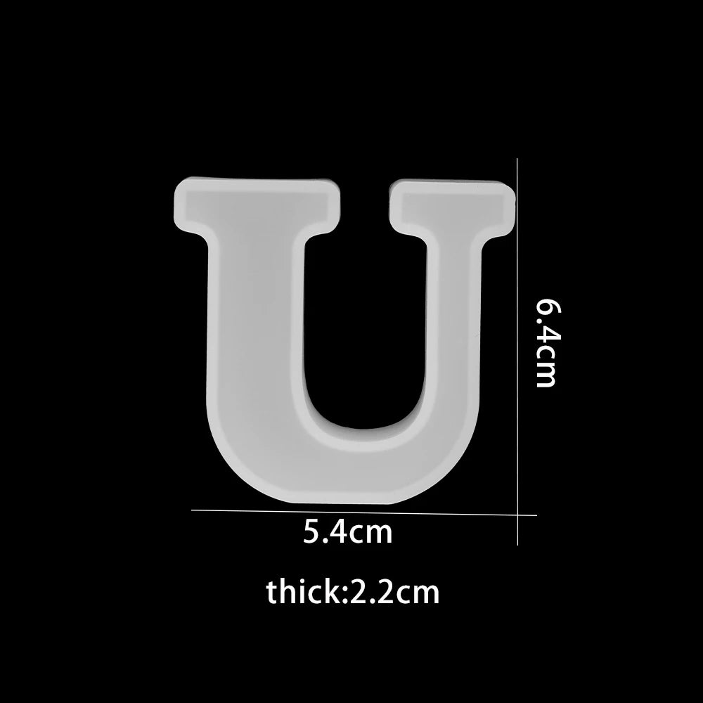 ELMAS 3D Alphabet Silicone Molds for DIY Jewelry & Crafts - Al Masam Stationery LLC