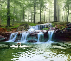 ELMAS Beibehang Nordic 3D Wallpaper Large Forest Decor - Al Masam Stationery LLC