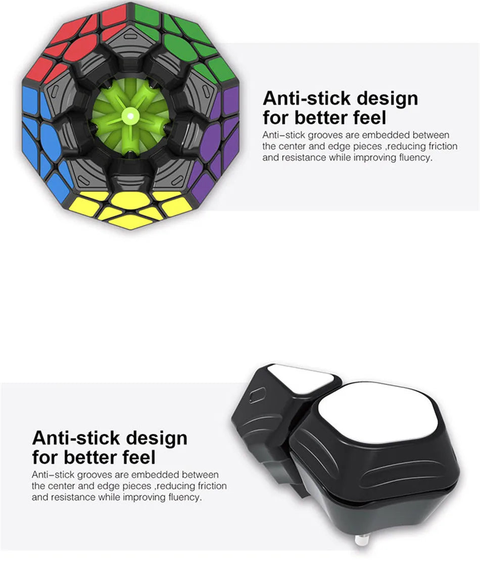 ELMAS Speedy Megaminx Dodecahedron Puzzle Cube Toy - Al Masam Stationery LLC
