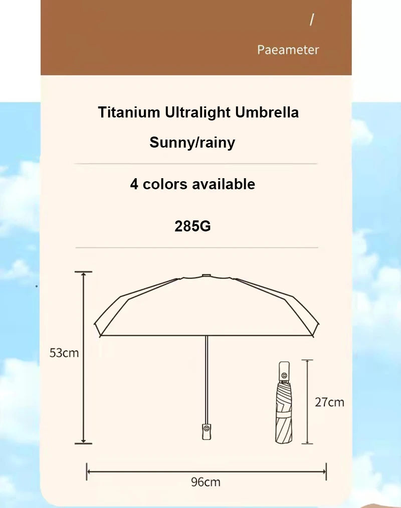 ELMAS Ultra-Light 6 Ribs Folding Gold Coating Umbrella - Al Masam Stationery LLC