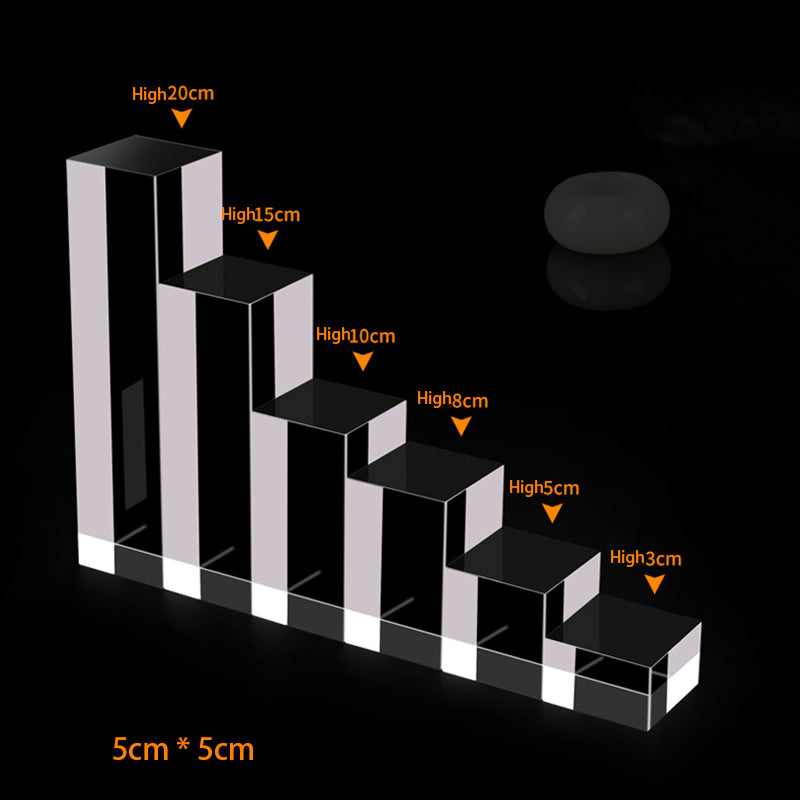 ELMAS Acrylic Plexiglass Square Jewelry Holder Stand - Al Masam Stationery LLC