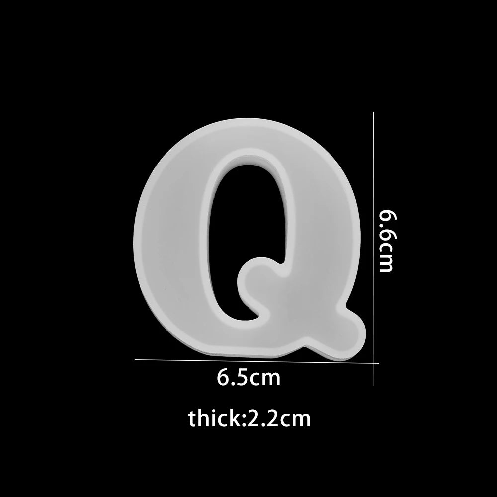 ELMAS 3D Alphabet Silicone Molds for DIY Jewelry & Crafts - Al Masam Stationery LLC