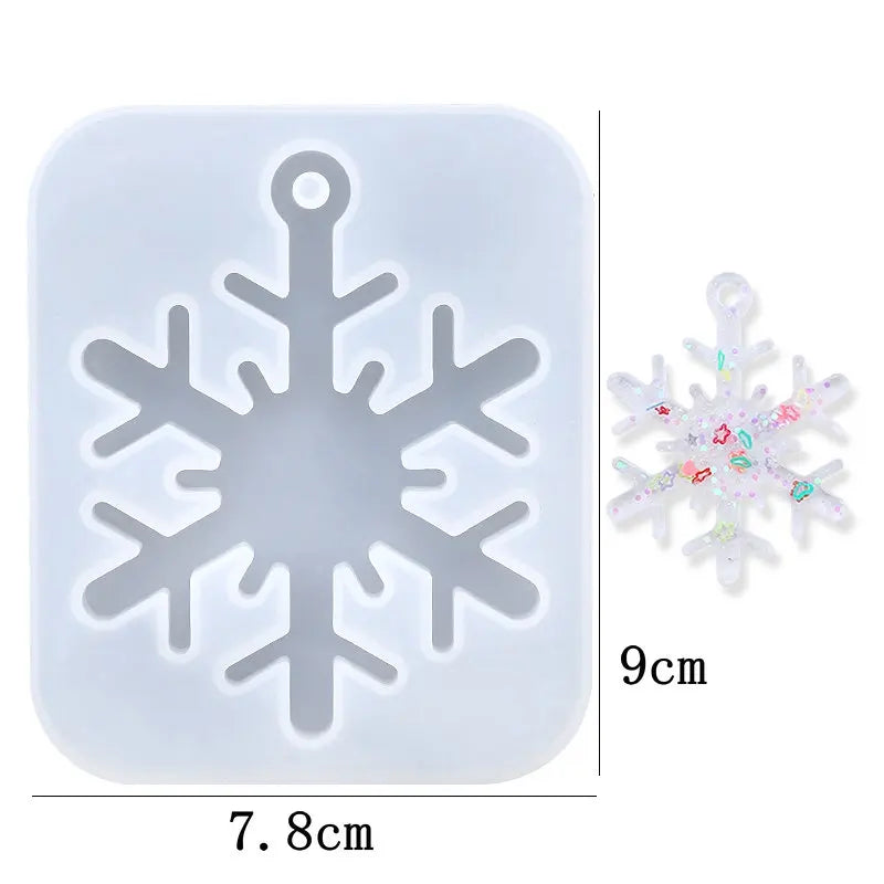 ELMAS Snowflake Silicone Molds for Epoxy Resin Crafts - Al Masam Stationery LLC