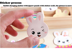 ELMAS Cartoon Change Clothes Wooden Puzzle Game for Kids - Al Masam Stationery LLC