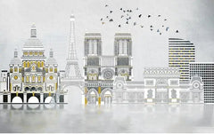 ELMAS Custom 3D Mural Urban Panorama Wallpaper - Al Masam Stationery LLC