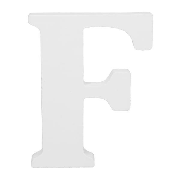White Wooden Letter F for Crafts & DIY Decoration