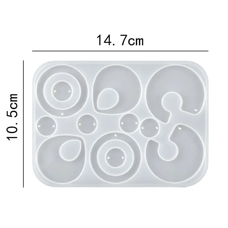 ELMAS Silicone Earring Mold for DIY Jewelry Crafting - Al Masam Stationery LLC