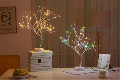 ELMAS Enchanted LED Mini Christmas Tree Night Light