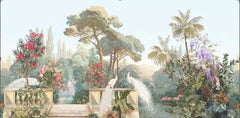 ELMAS Custom 3D Wallpaper Mural White Peacock Garden - Al Masam Stationery LLC