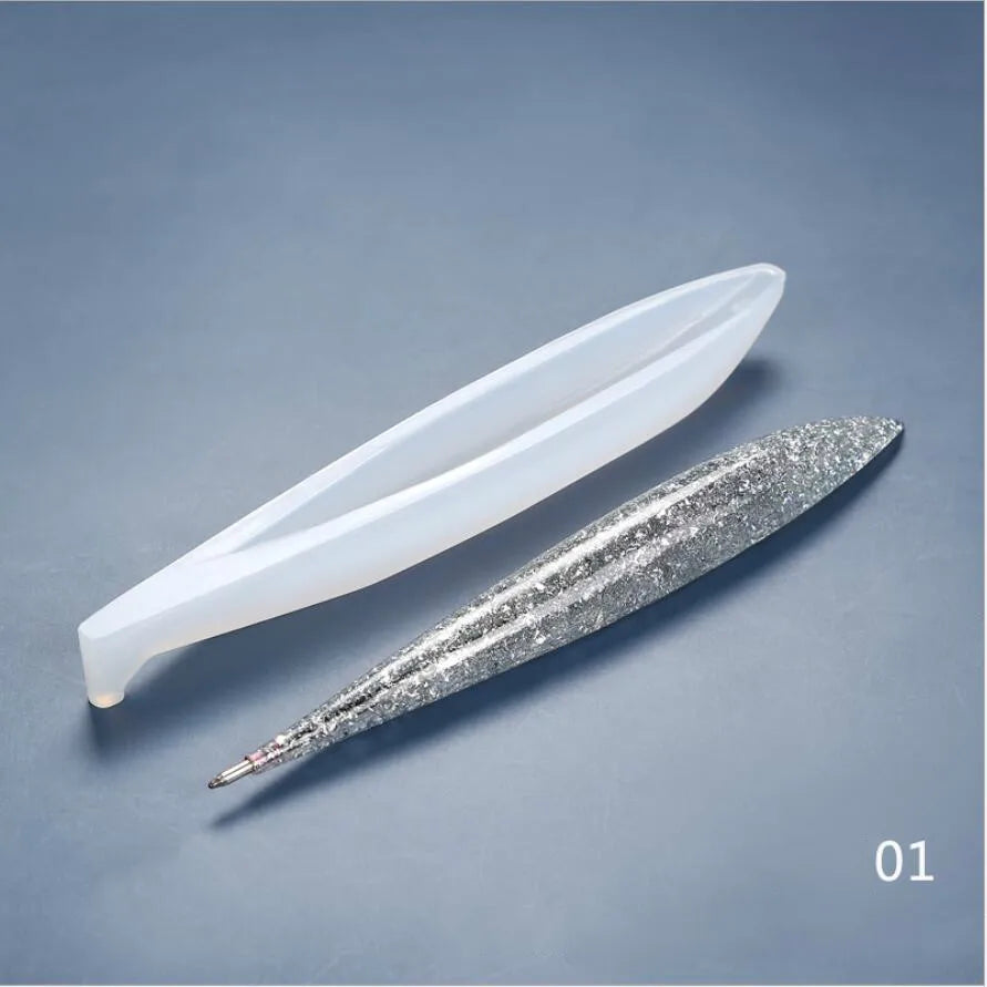 ELMAS Transparent Silicone Mold for Dried Flower Resin Pen - Al Masam Stationery LLC