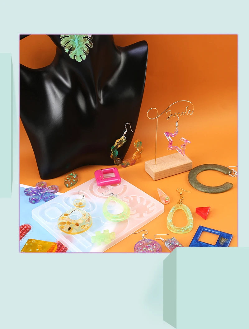 ELMAS Silicone Earring Mold for DIY Jewelry Crafting - Al Masam Stationery LLC