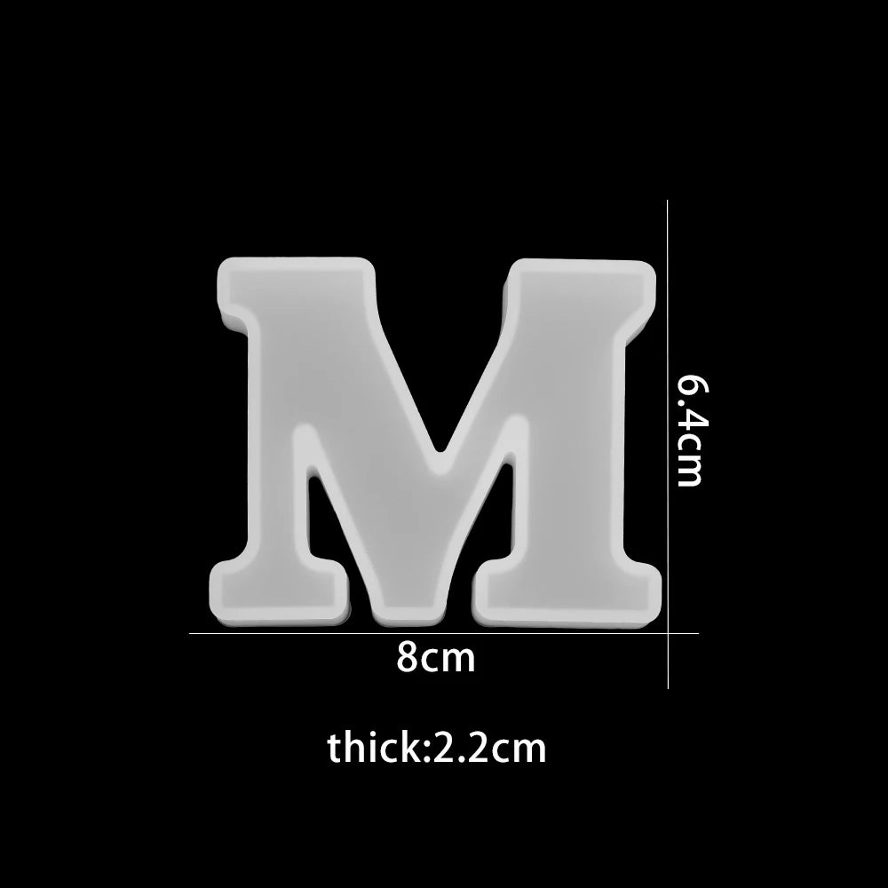ELMAS 3D Alphabet Silicone Molds for DIY Jewelry & Crafts - Al Masam Stationery LLC