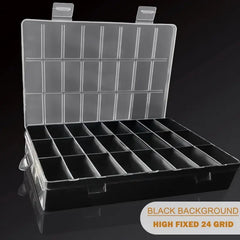 ELMAS Versatile 24 Compartment Organizer Storage Box